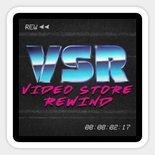 Video Store Rewind Sticker